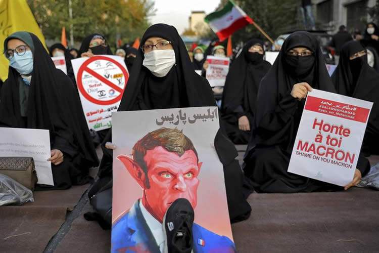 穆斯林抵制法国示威