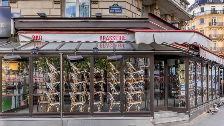 法国关门的餐厅