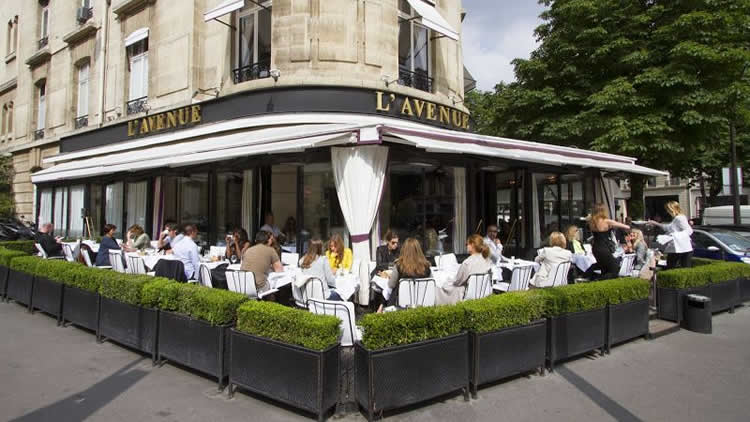 巴黎餐厅露台